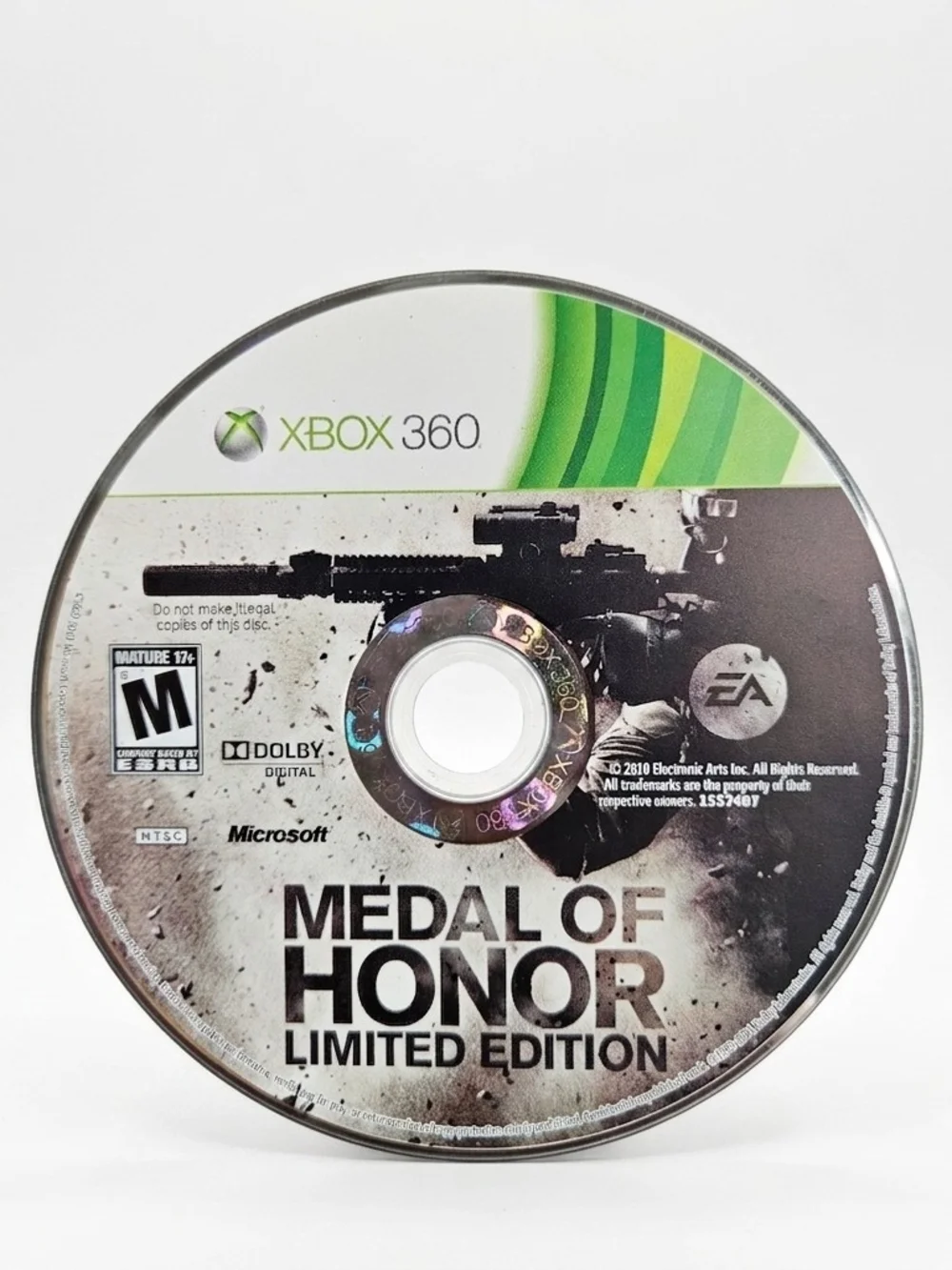 Xbox 360 Medal of Honor Limited Edition Game Disc